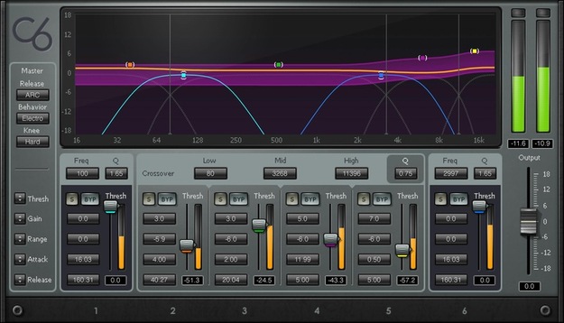 C6 Multiband Compressor interface