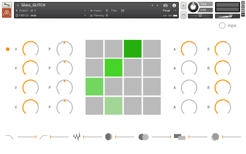 Murst Instruments Glass Glitch UI