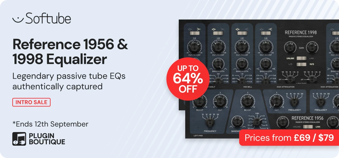 Softube Reference 1956 Equalizer & Reference 1998 Equalizer Intro Sale