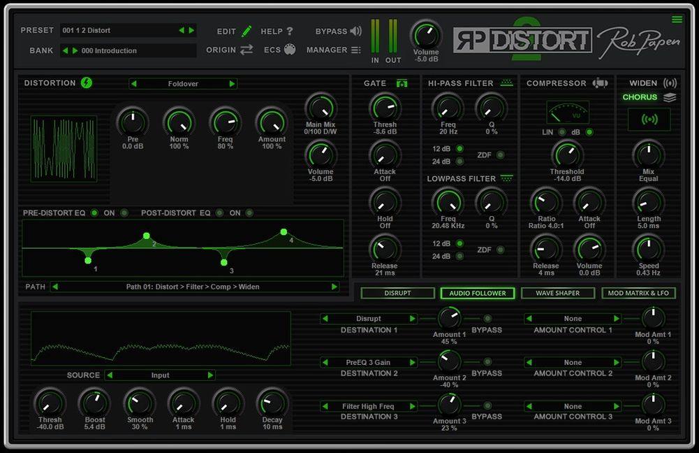 Rob Papen RP-Distort 2 - Audio Follower