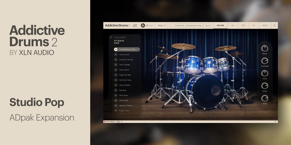 XLN Audio Studio Pop ADpak