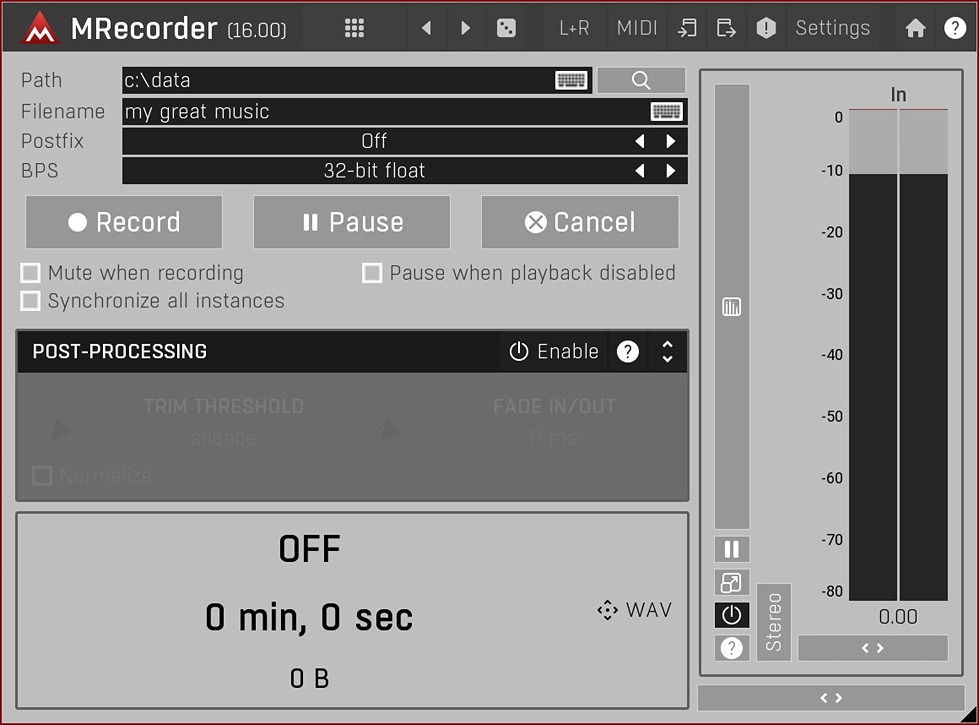 MRecorder UI Image 3