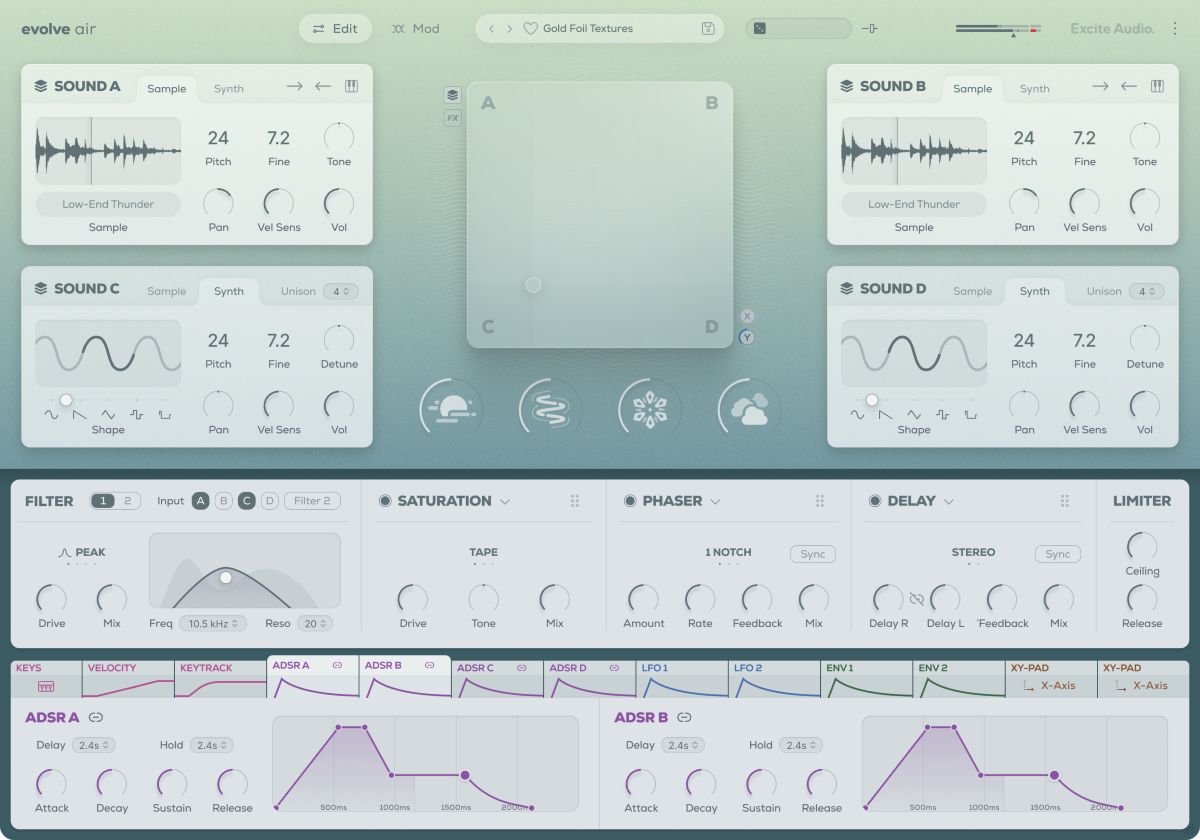 Excite Audio Evolve Air - Edit Page Mod