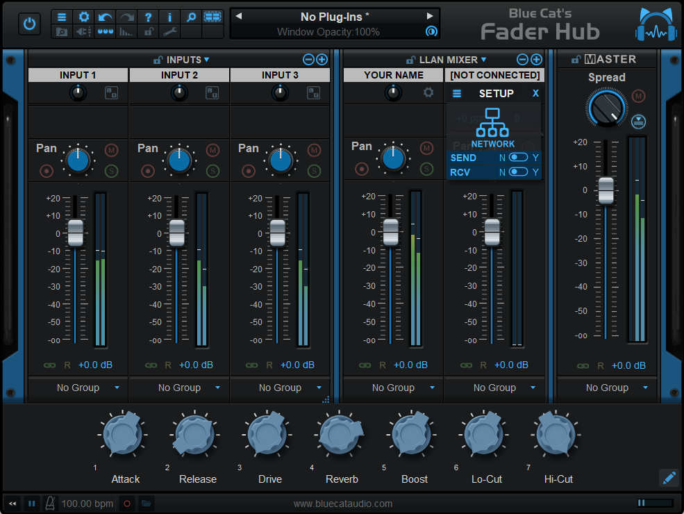 Fader Hub - Minimized