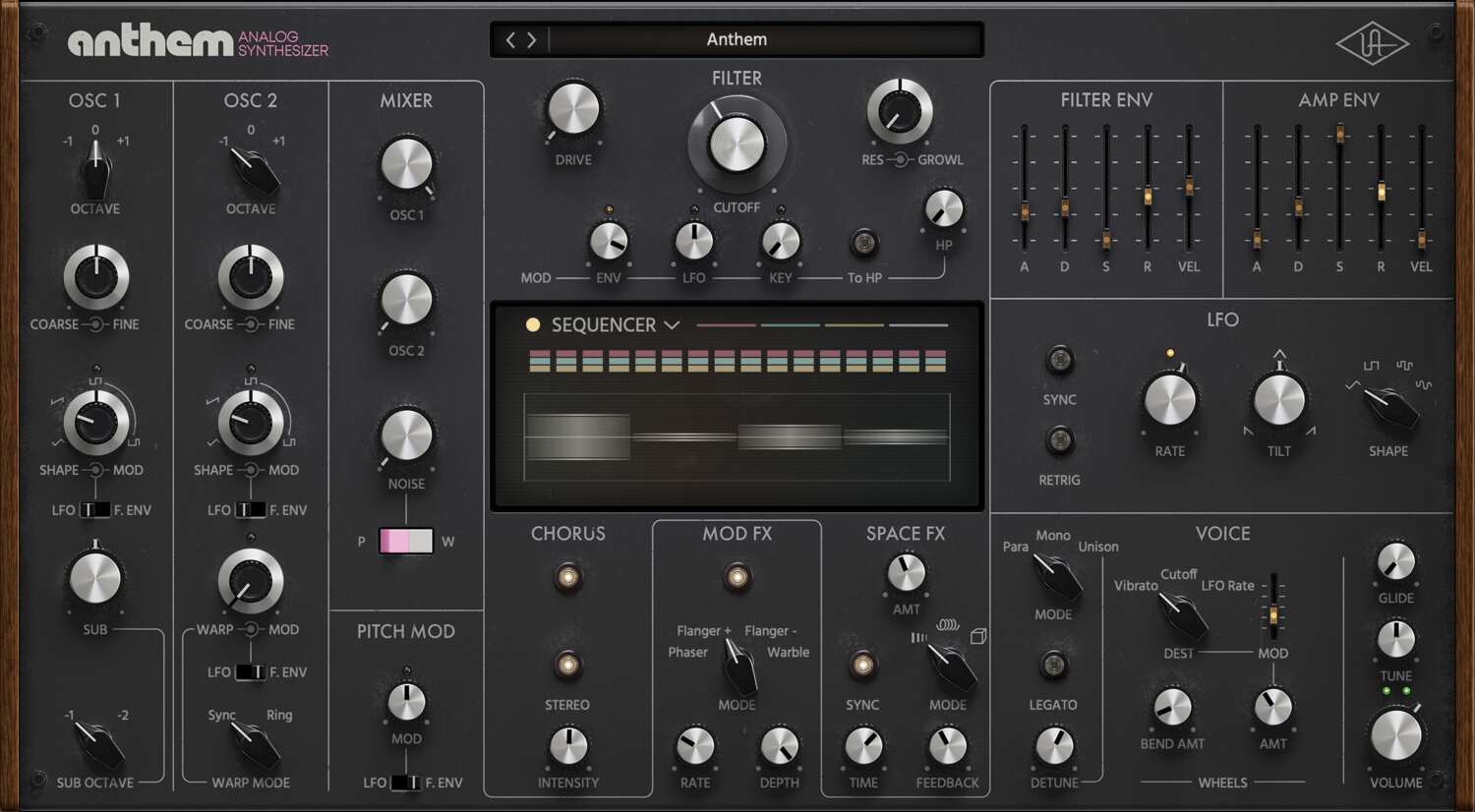 Universal Audio Anthem Analog Synth