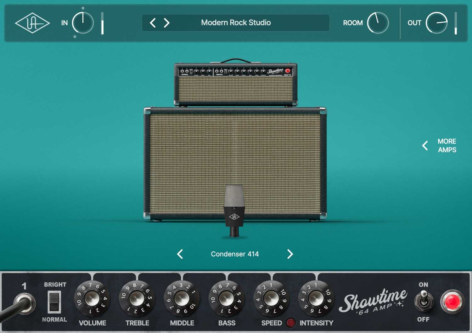 UAD Showtime '64 Tube Amp - Modern Rock