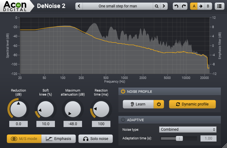 DeNoise 2 - User Interface