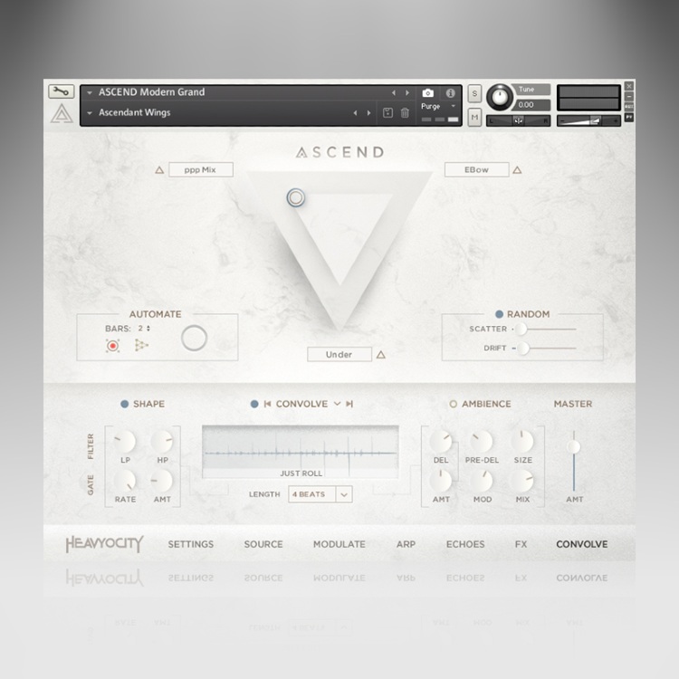 Heavyocity ASCEND: Modern Grand - UI Image 02