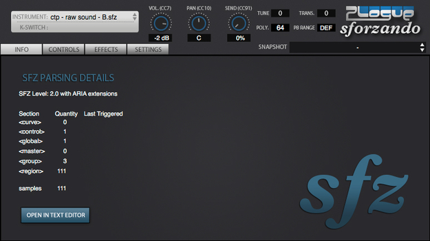 Cassette Toy Piano for SFZ Player interface