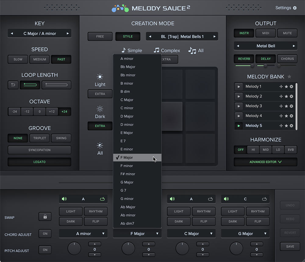 EVAbeat Melody Sauce 2 - Chords GUI