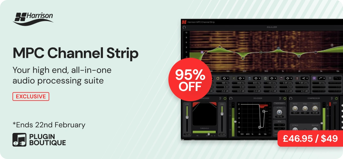 Harrison MPC Channel Strip x Plugin Boutique 14th Anniversary Sale (Exclusive)