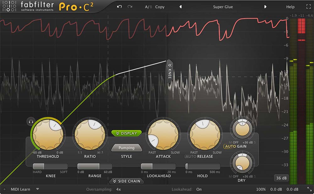 FabFilter Pro-C 2 - User Interface