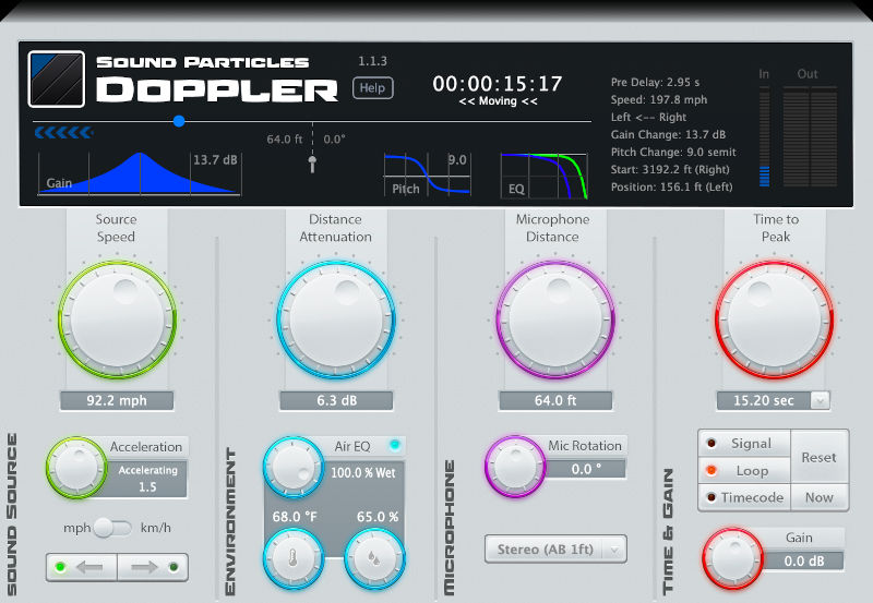 Sound Particles Doppler - UI 2