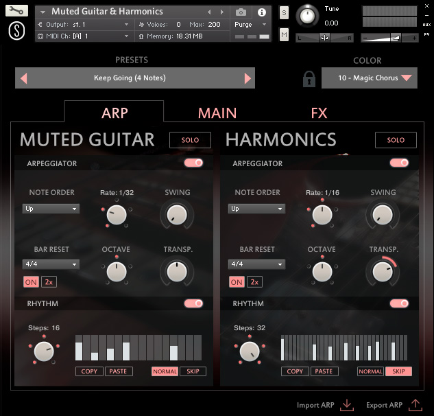 Sonuscore Origins Vol.6: Muted Guitar & Harmonics - Arp