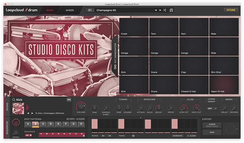 Loopcloud DRUM - Main UI 3