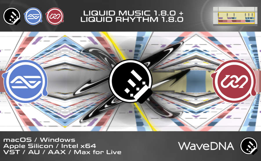 Liquid Music 1.8.0 + Liquid Rhythm 1.8.0 Cover Banner