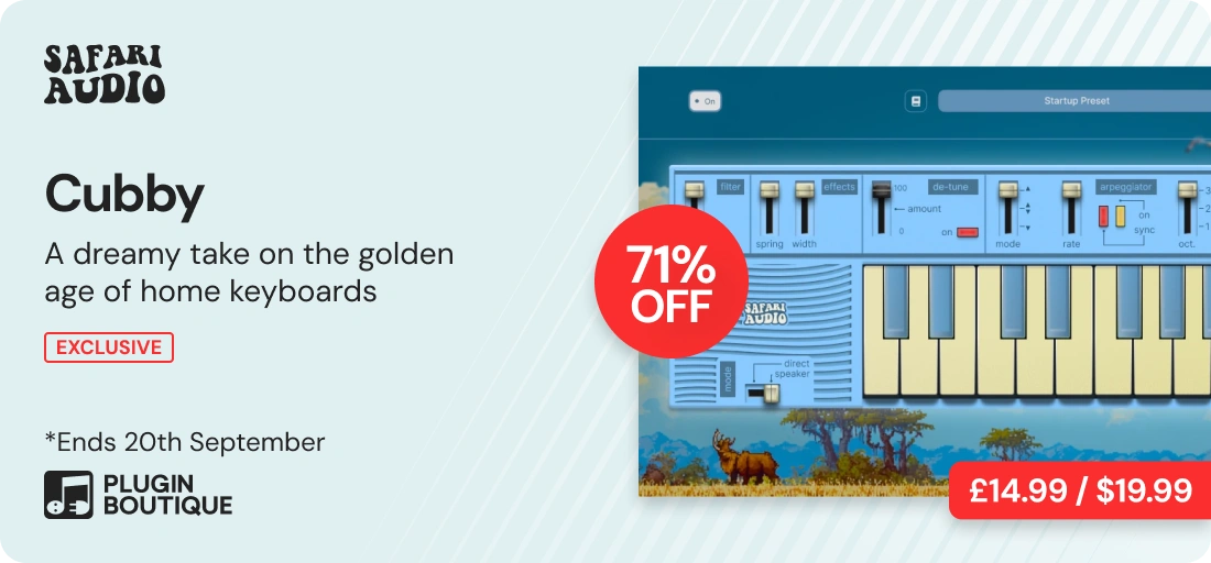 Safari Audio Cubby Synth Month Sale (Exclusive)
