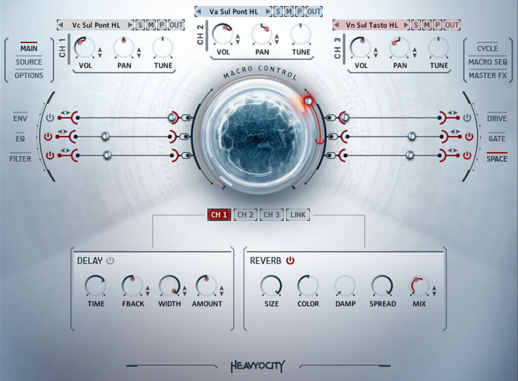 Intimate Textures Mix User Interface