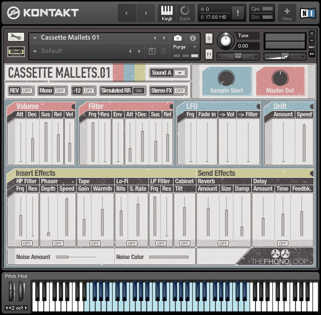 Cassette Mallets.01 Main User Interface