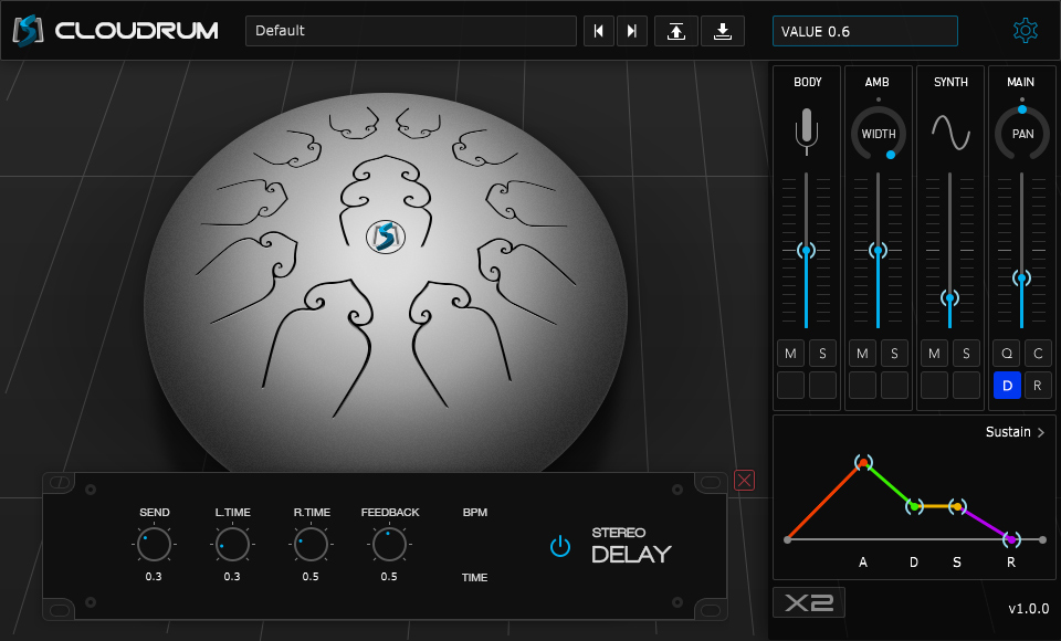 Ample Percussion Cloudrum - Delay