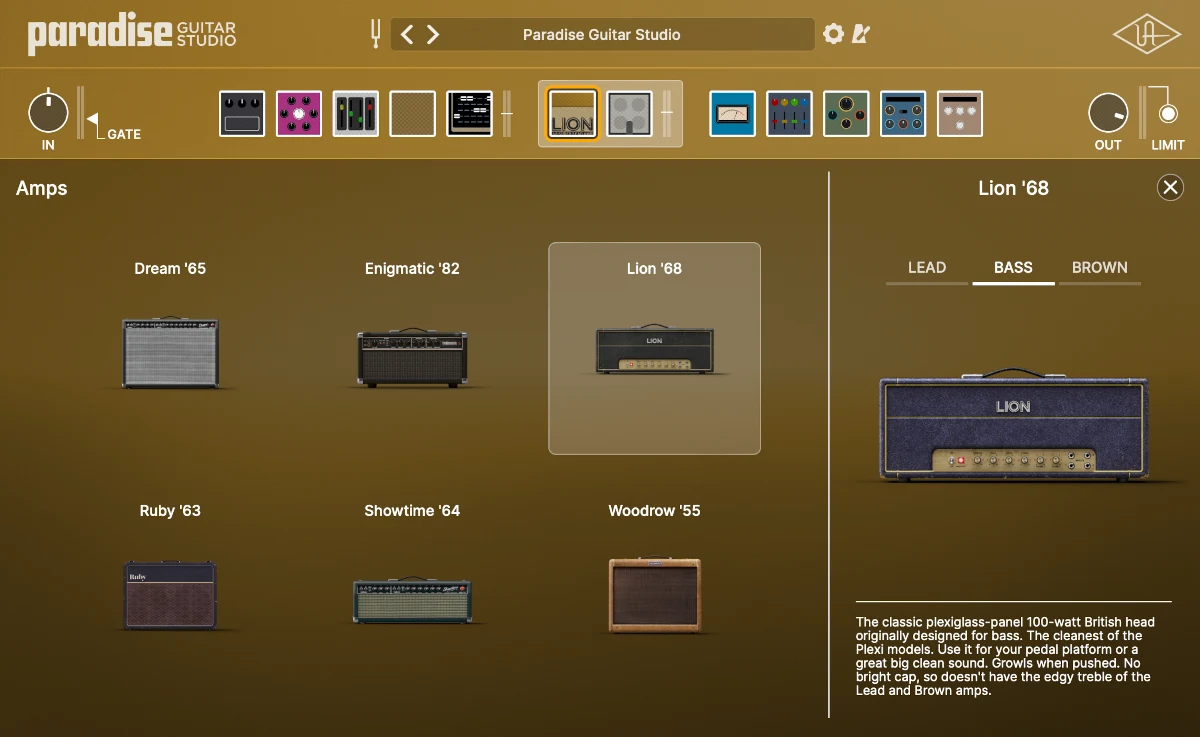 Paradise Guitar Studio - UI 3