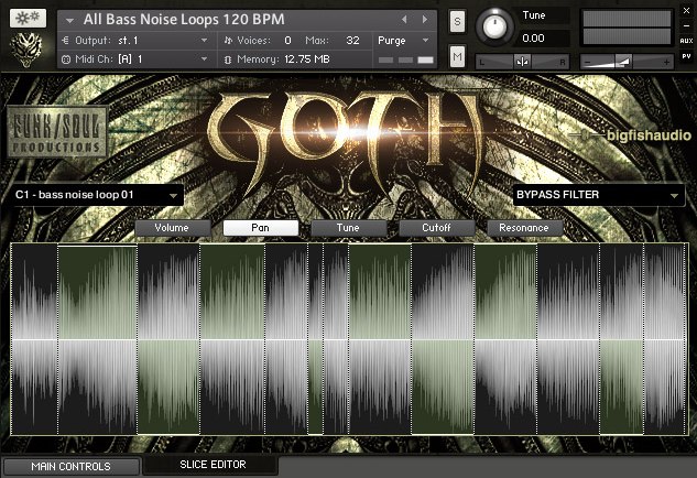 Big Fish Audio GOTH - Slice Editor Image