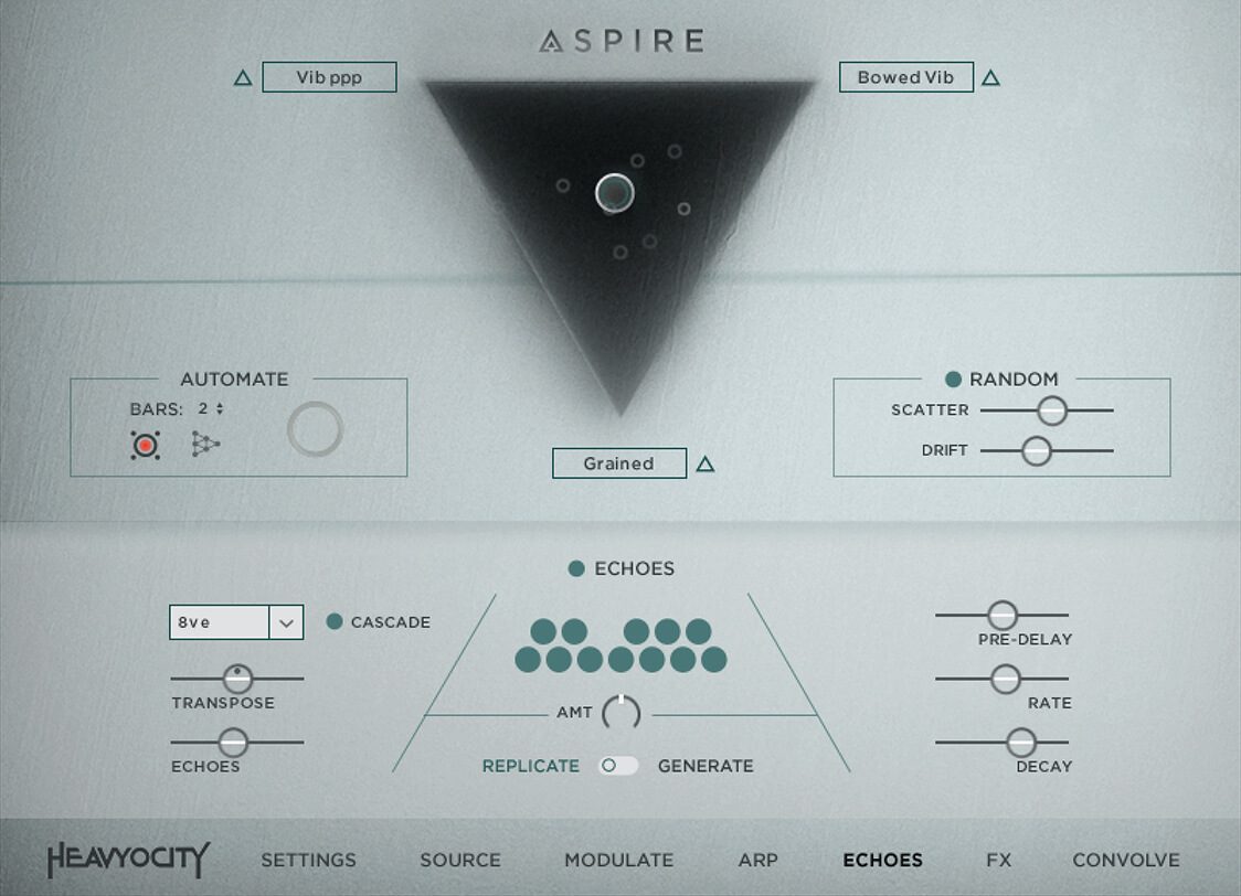 Heavyocity ASPIRE: Modern Mallets - GUI