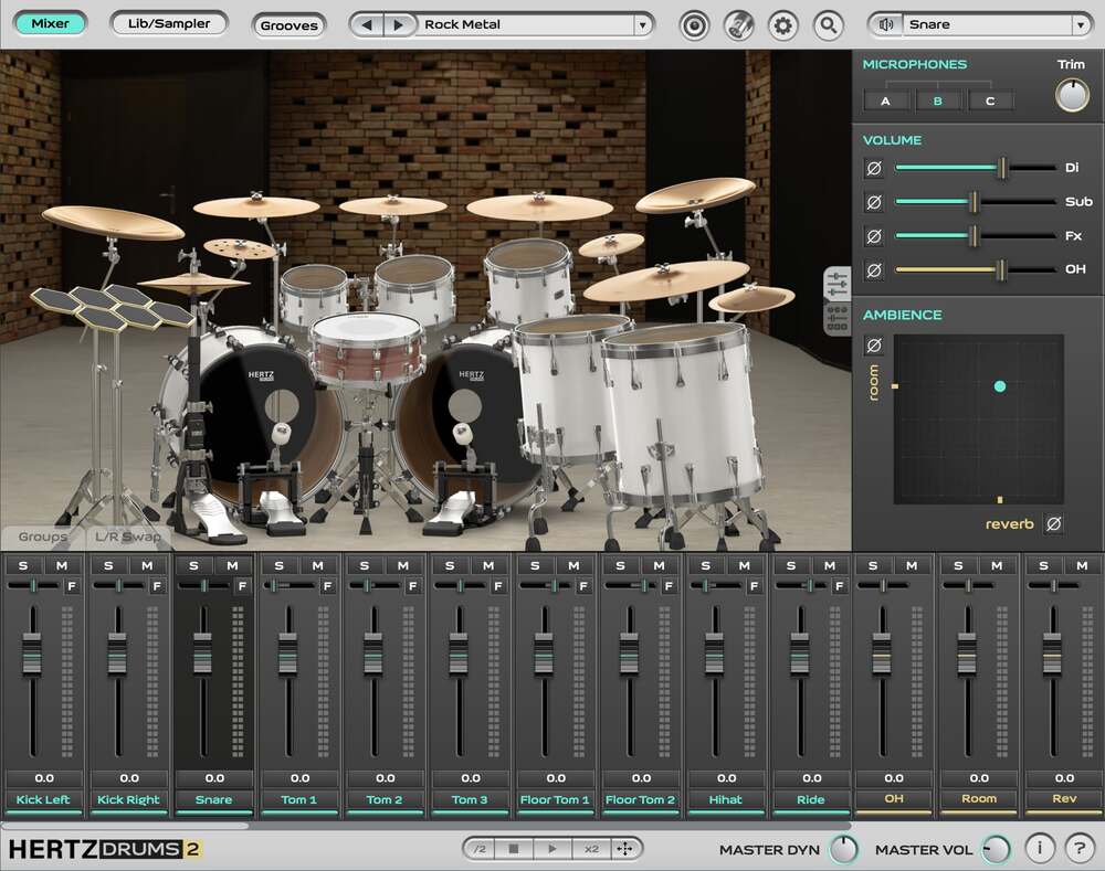 Hertz Drums White Pack - GUI 2