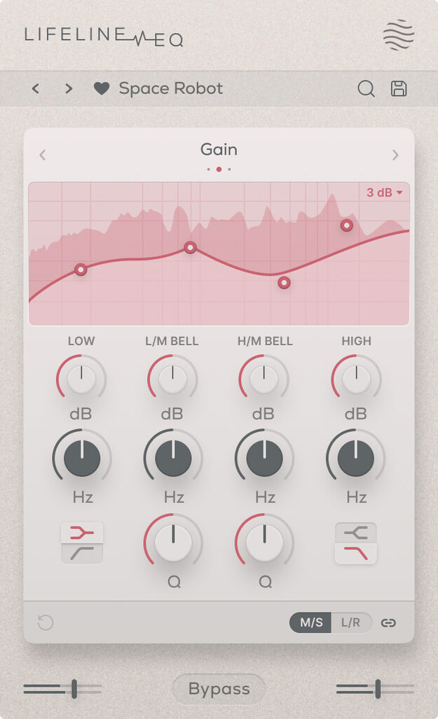 Lifeline EQ interface