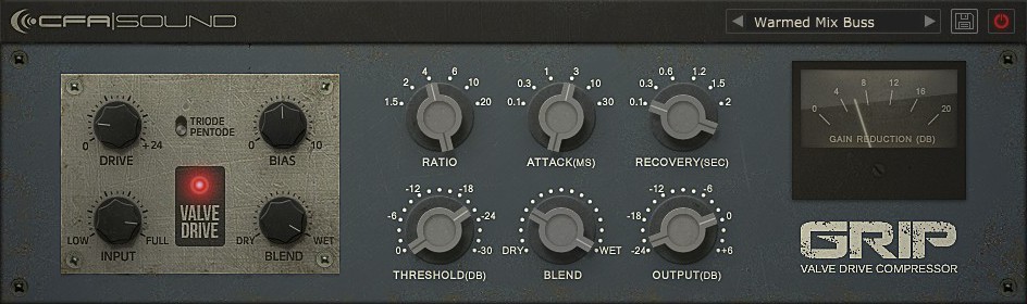 CFA Sound GRIP Valve Drive Compressor UI