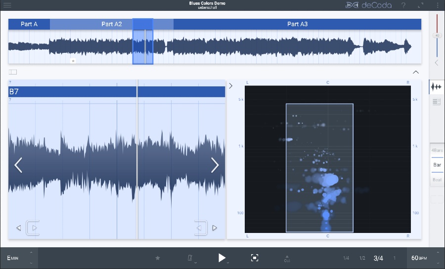 deCoda - Main UI (Light Theme)