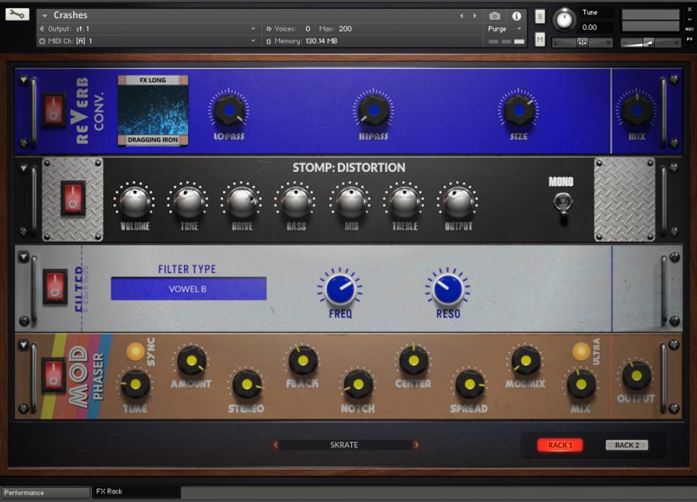 Soundiron David Oliver's Drum Kit - UI (FX View)