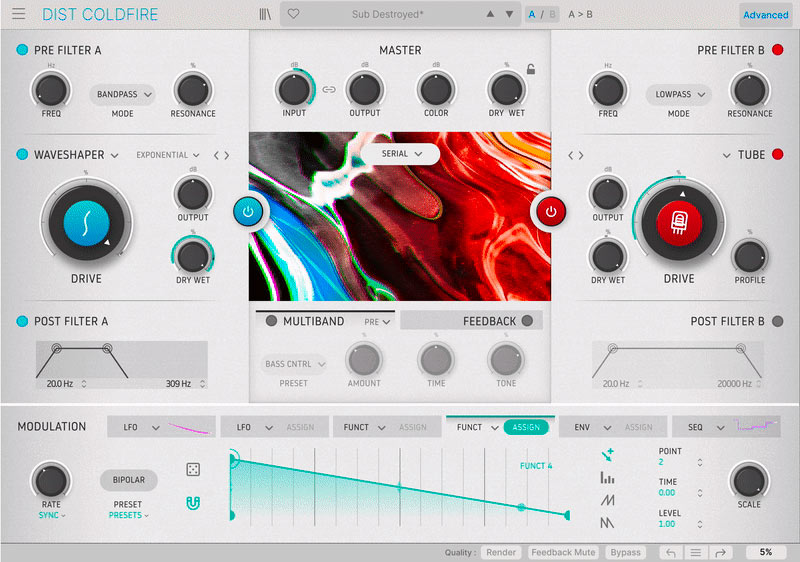 Arturia Dist COLDFIRE - User Interface