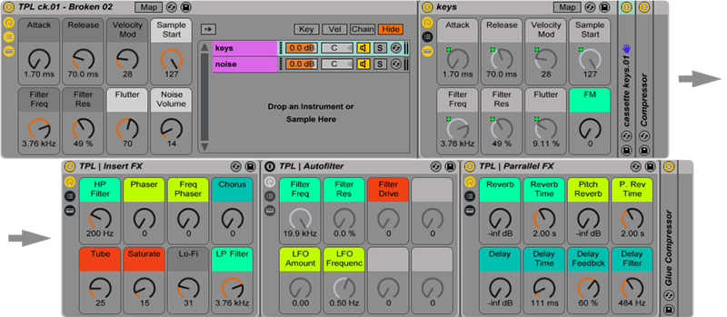 Cassette Keys.01 for Ableton GUI Image