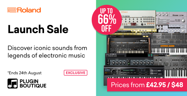 Roland Launch Sale, Save up to 66% at Plugin Boutique