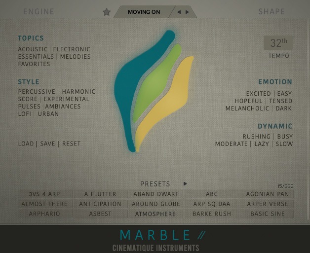 Marble 2 Main User Interface