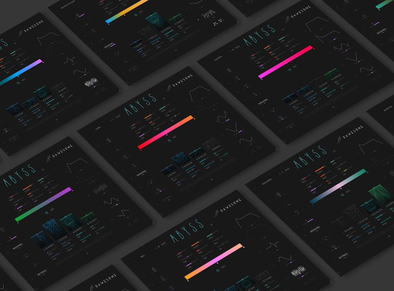 Tracktion Dawesome Abyss - GUI