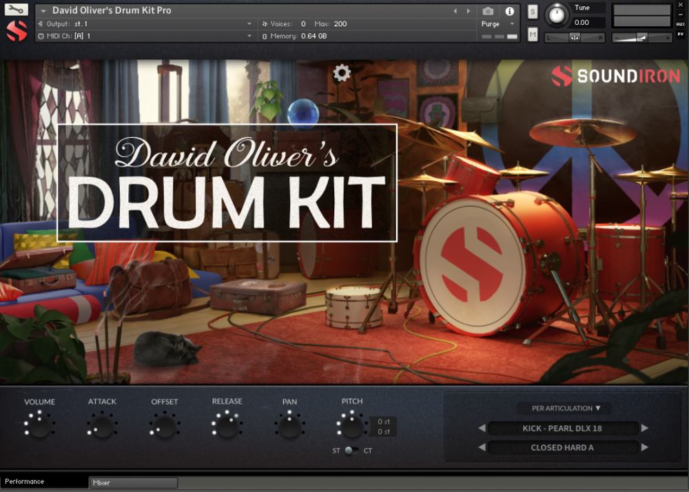 Soundiron David Oliver's Drum Kit - UI