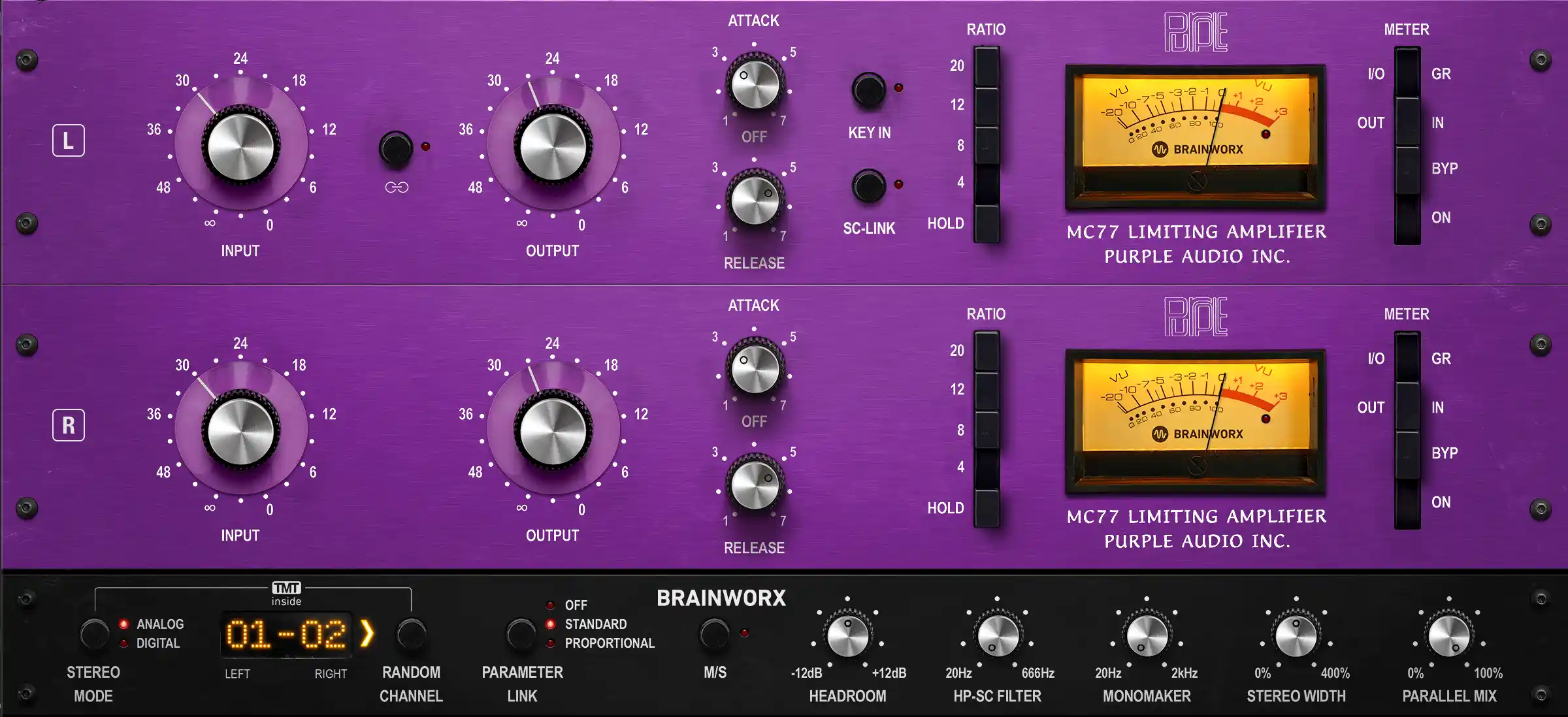 Brainworx Purple Audio MC77