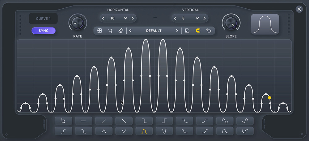 Minimal Audio Rift 2.0 - Dark Mode Curve View