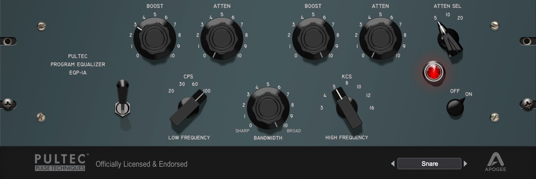 Apogee Pultec EQP-1A