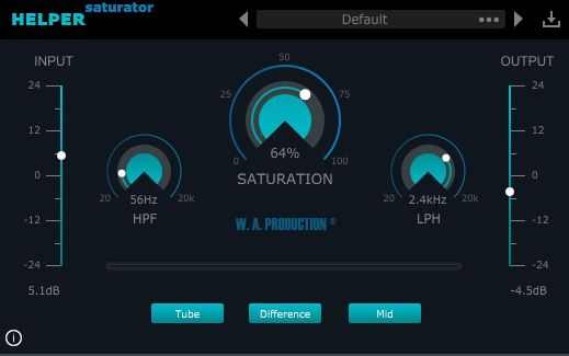 Helper Saturator - User Interface