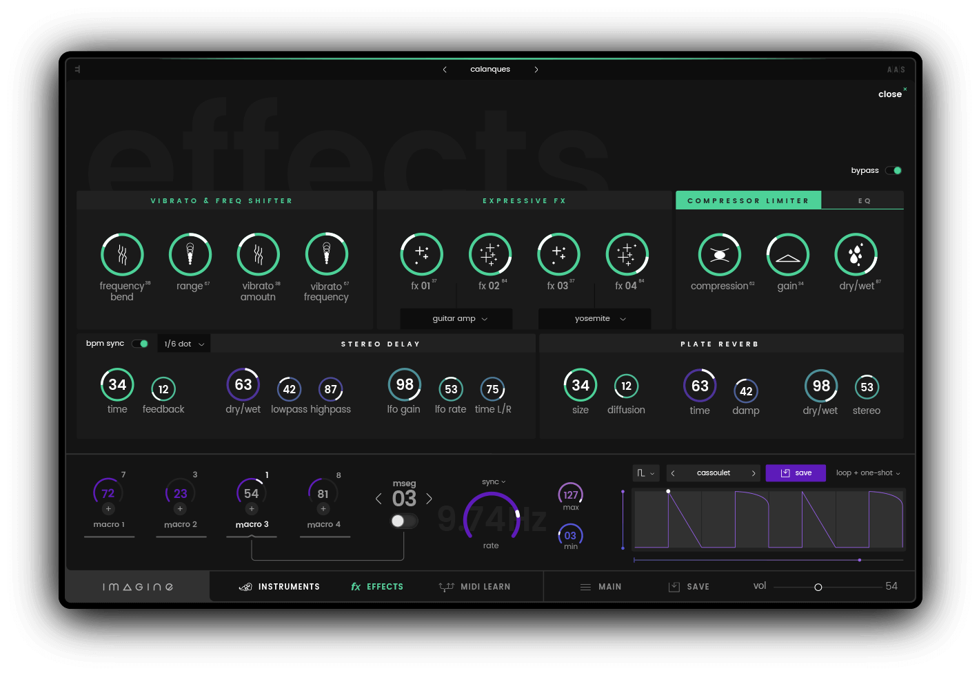 Expressive E Imagine - FX View