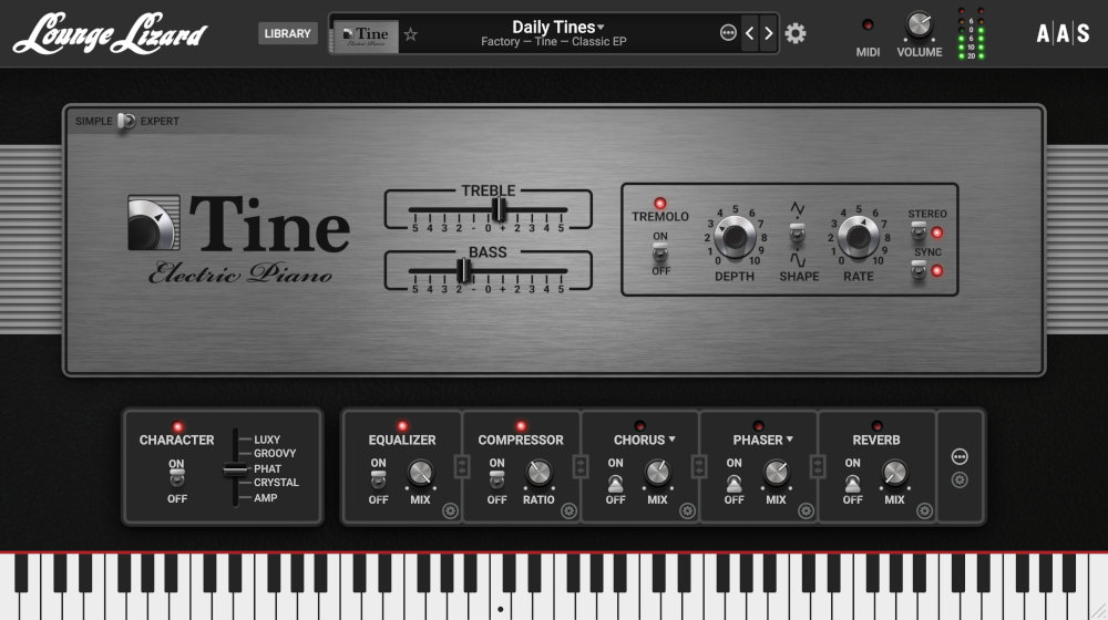 Lounge Lizard EP-5 UI Image