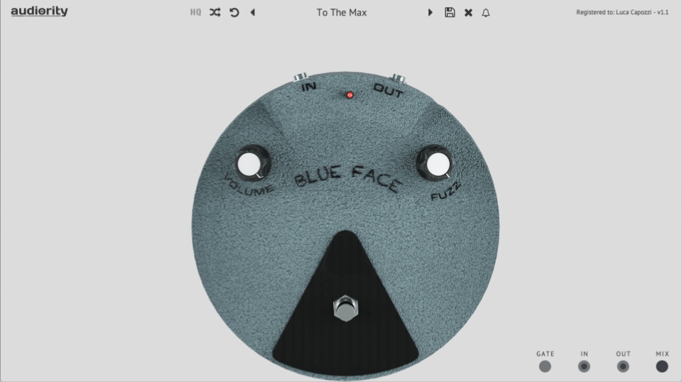 Audiority Blue Face - Main UI