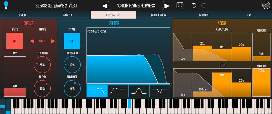 BLEASS SampleWiz 2 - Filter UI