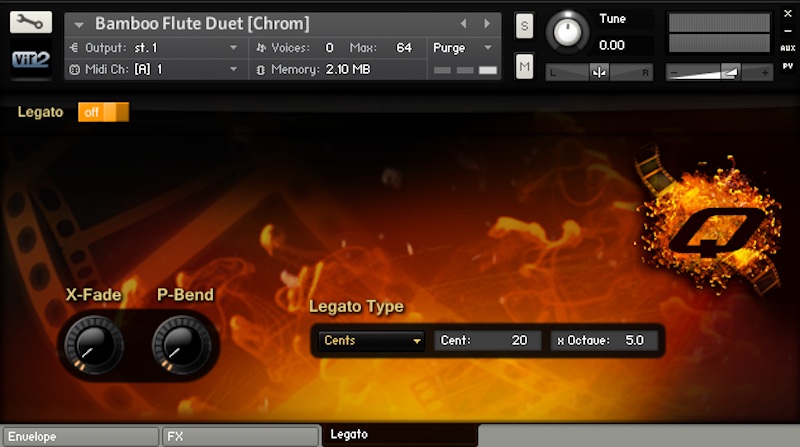 Vir2 Instruments Q - Legato View