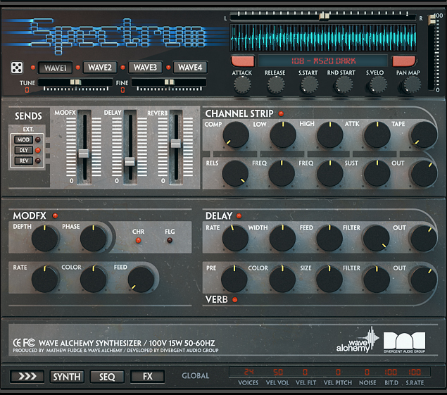 Spectrum UI - FX Page