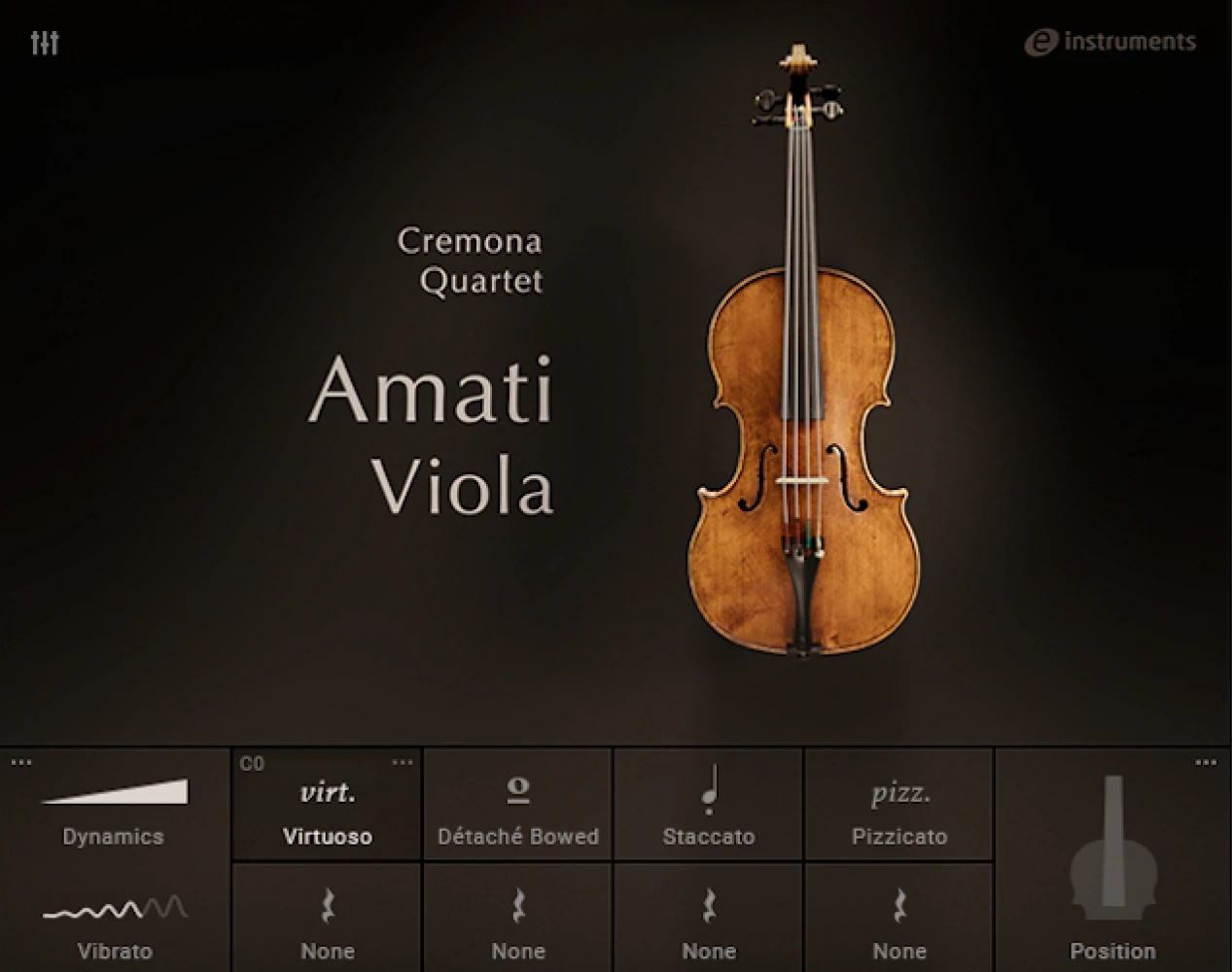 Native Instruments Cremona Quartet Bundle - Amati Viola