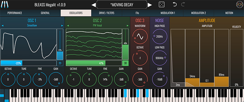 BLEASS Megalit - Oscillators